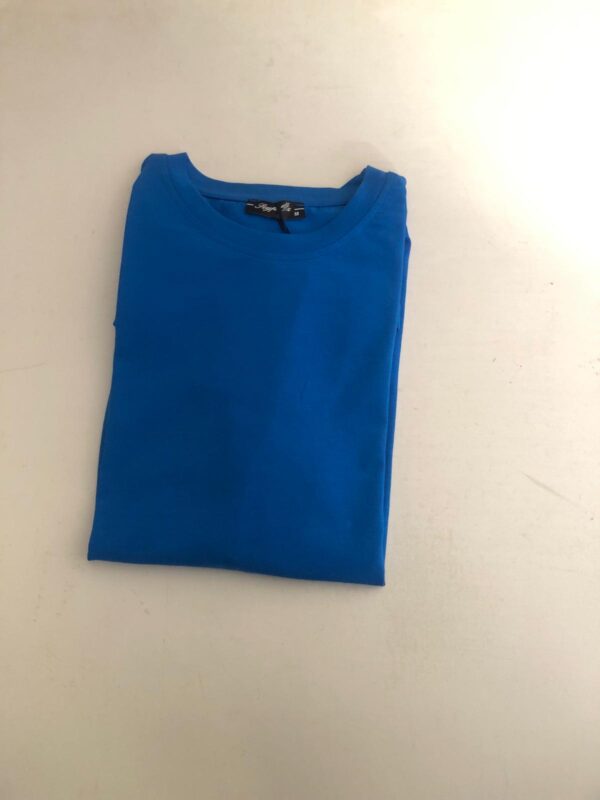 Gładki t- shirt w kolorze błękitnym